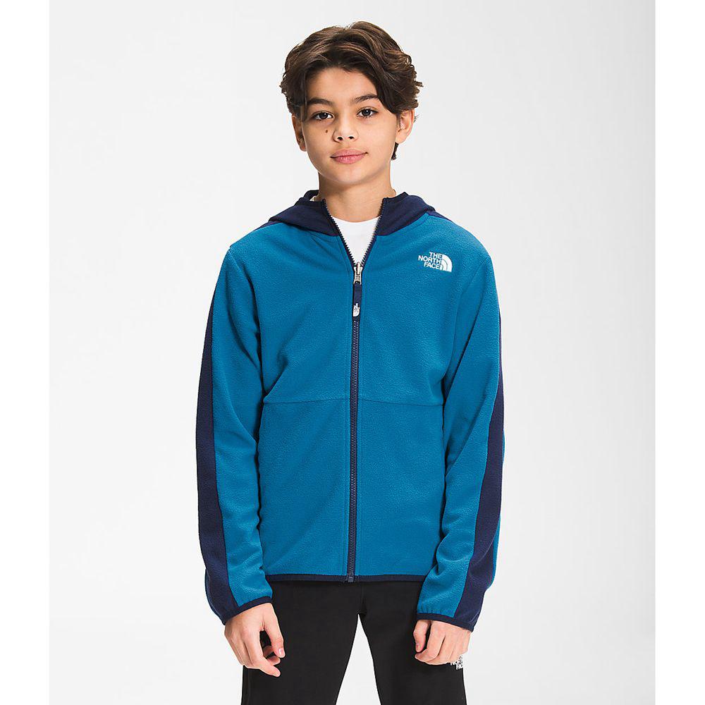 The North Face Glacier Full Zip Παιδικα Φούτερ Hoodie - Μπλε (OSKA18725)